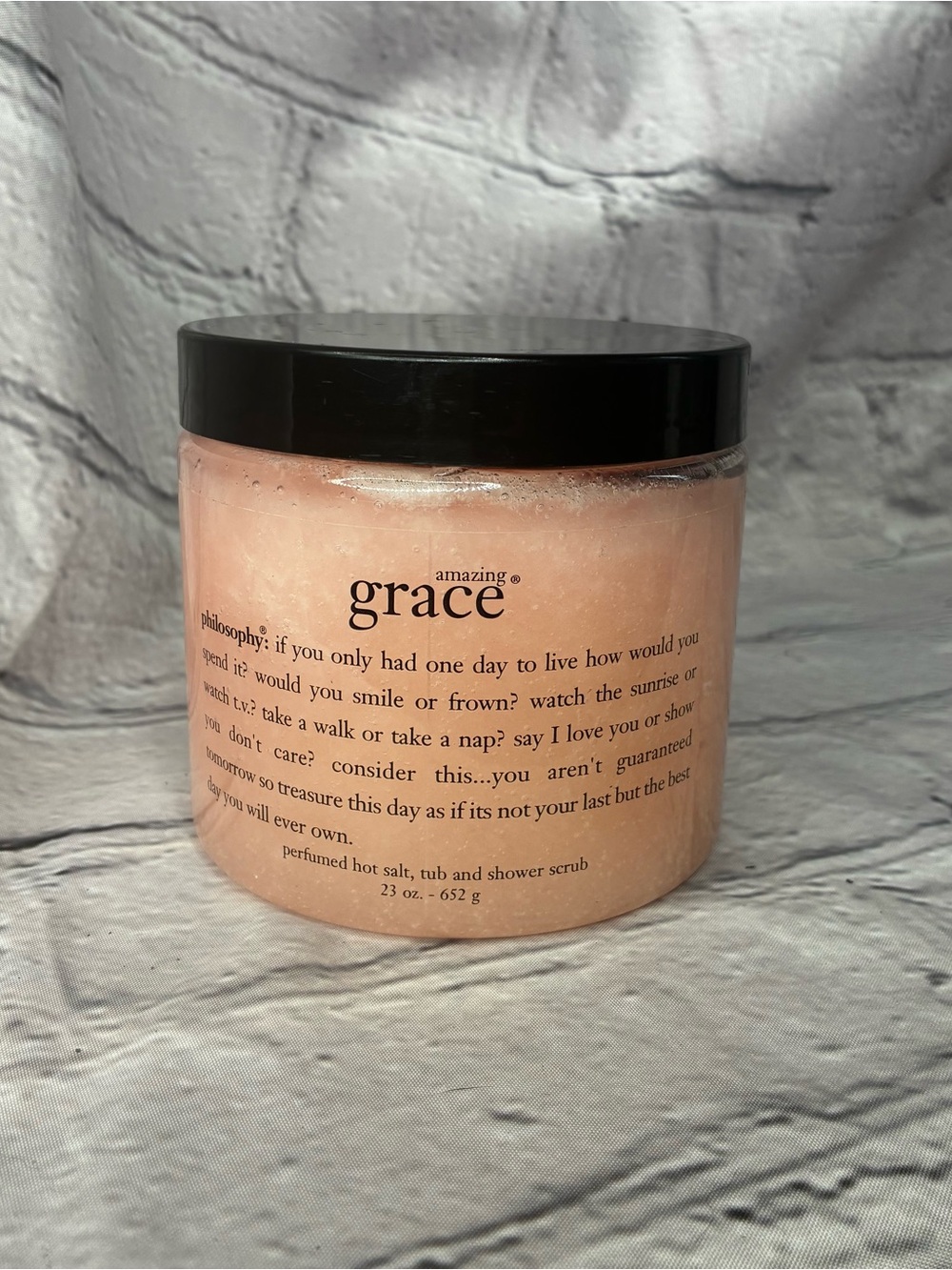 Philosophy Amazing Grace Hot Salt Tub & Shower Scrub 23 oz. NEW SEALED RARE HTF